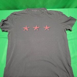 John Varvotos Grey/Red Star T-Shirt Medium